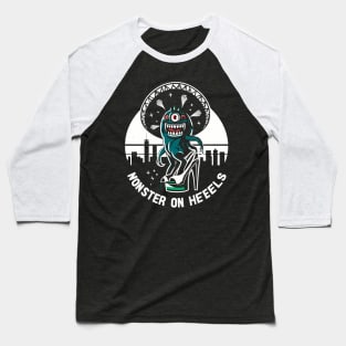 'Monster on Heels' Baseball T-Shirt